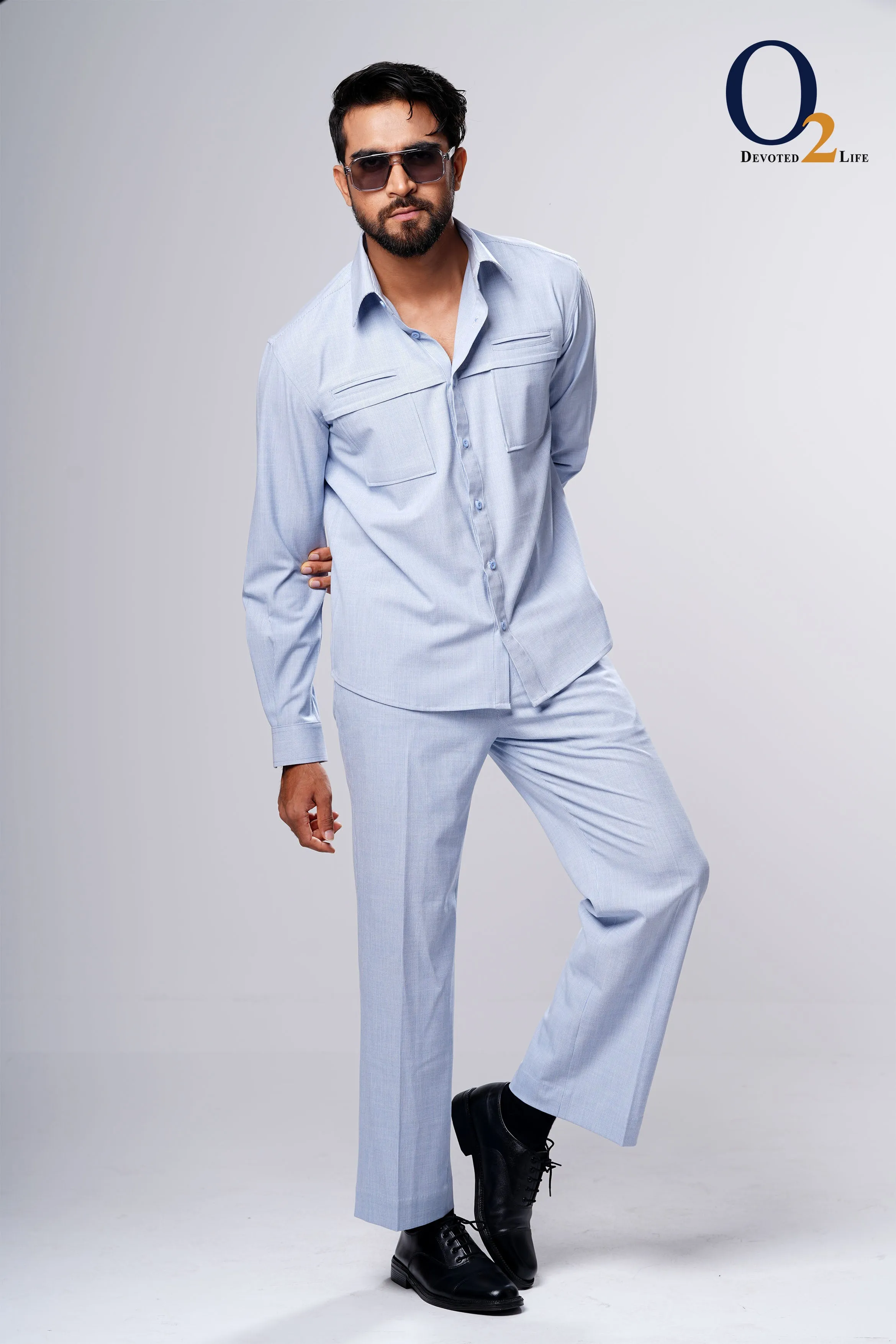 2-Piece Cozy Button Down Cotton Linen Set