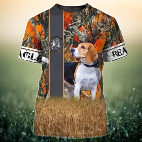 3D Dog T Shirts, Beagle Lovead All Over Print T-Shirt, Gift For Pet Loves