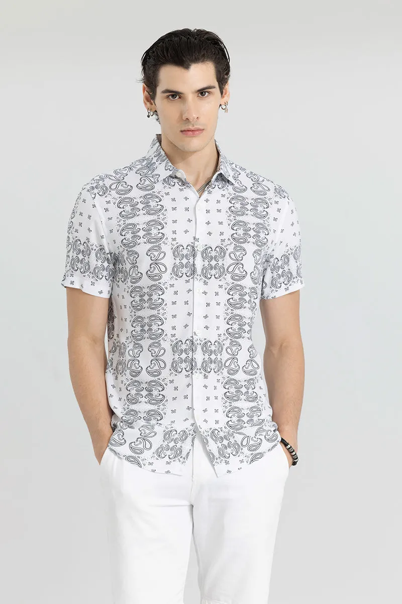 Acoustic Paisley White Shirt