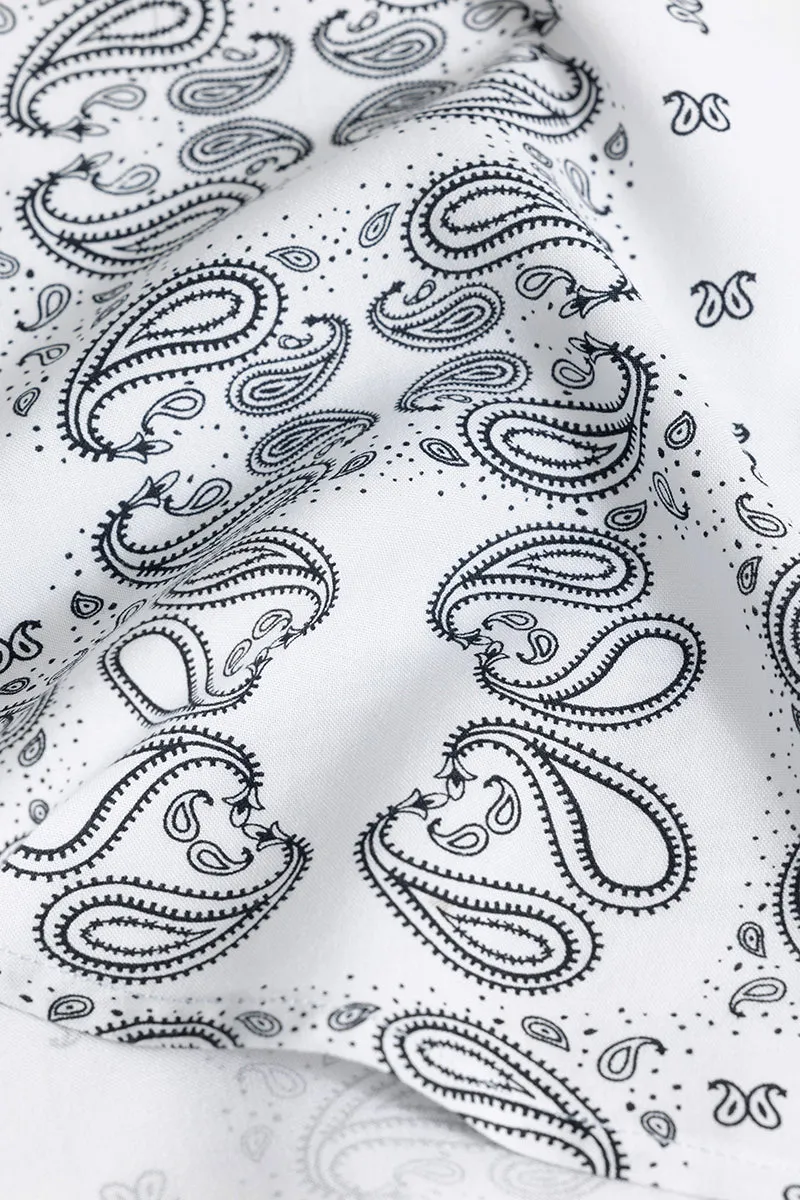 Acoustic Paisley White Shirt