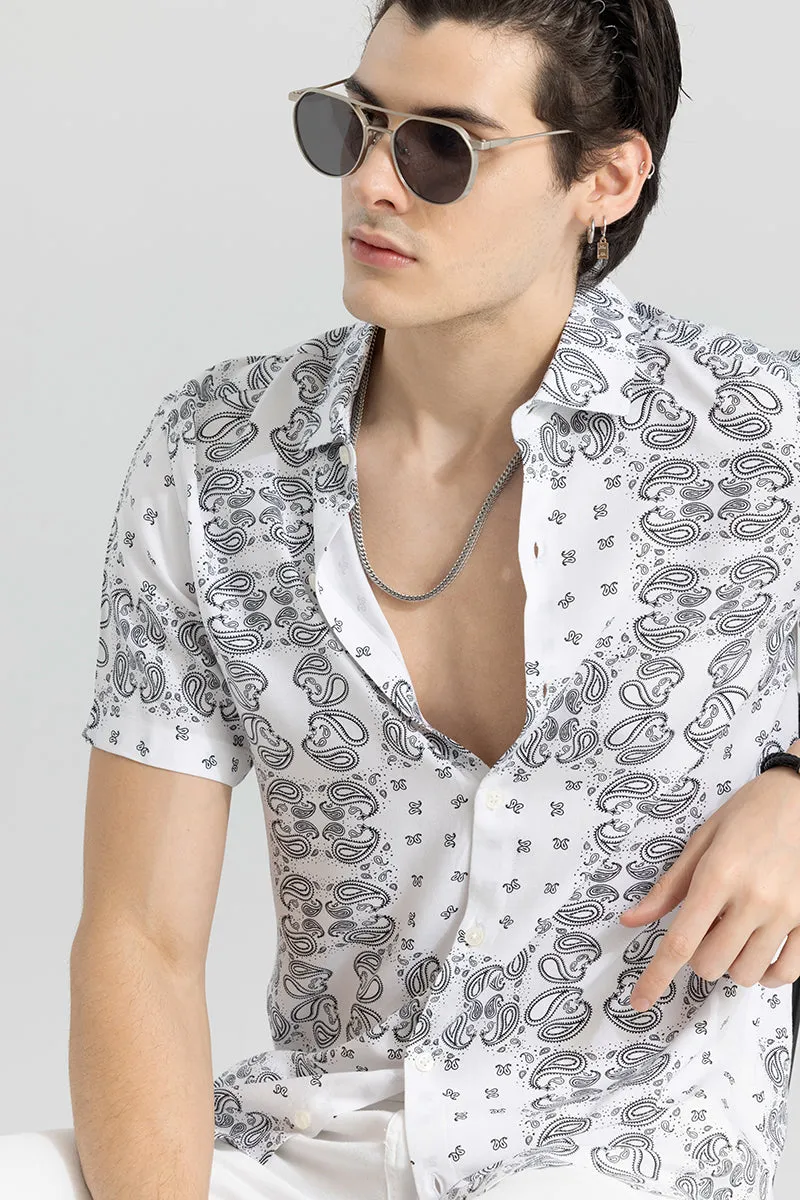 Acoustic Paisley White Shirt