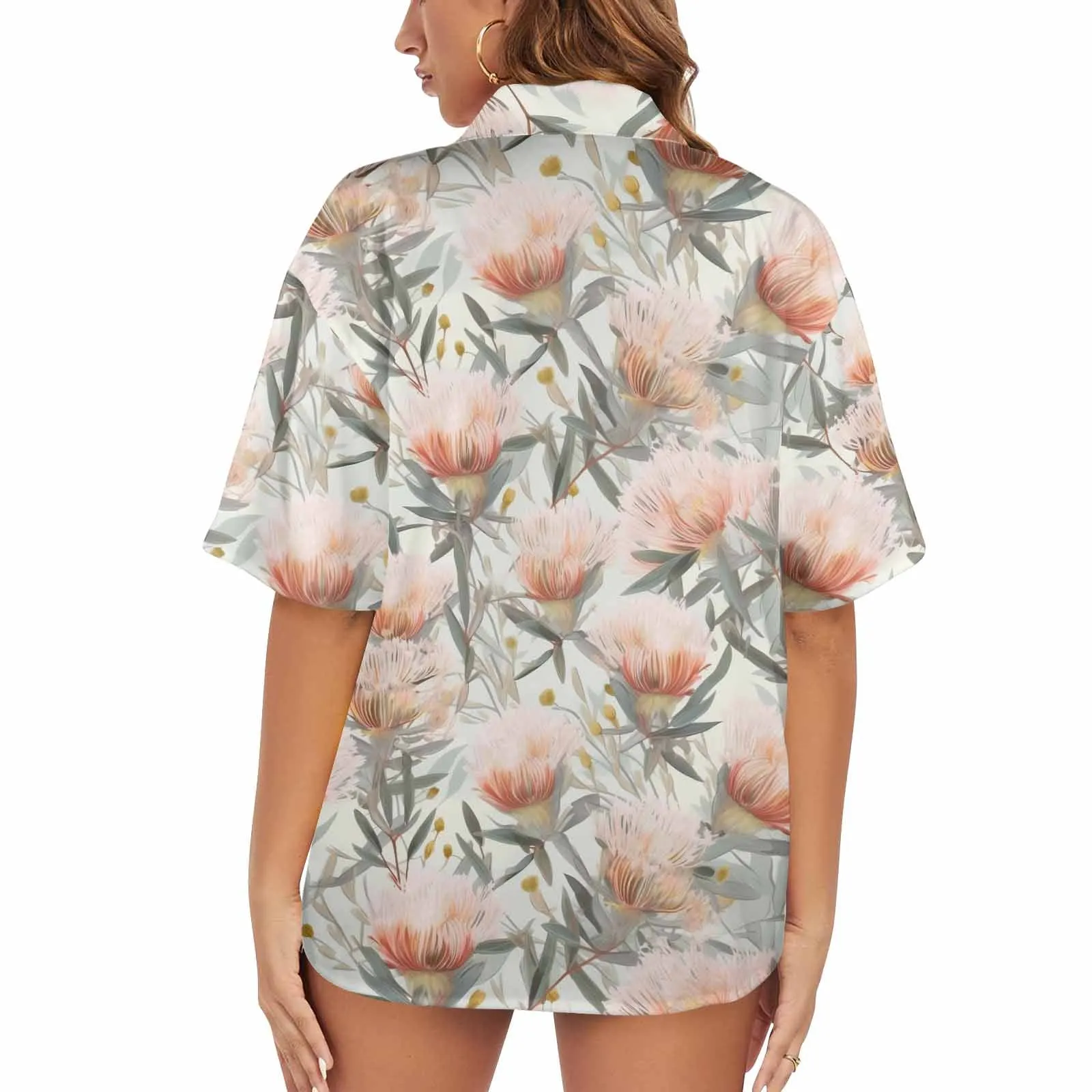 Australian Wattle  Women's Hawaiian Shirt