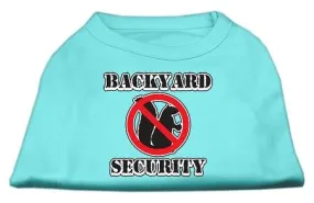 Backyard Security Screen Print Shirts Aqua M (12)