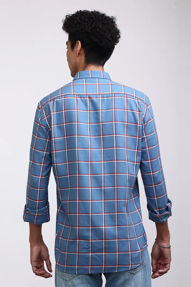 Basic Checks Blue Shirt