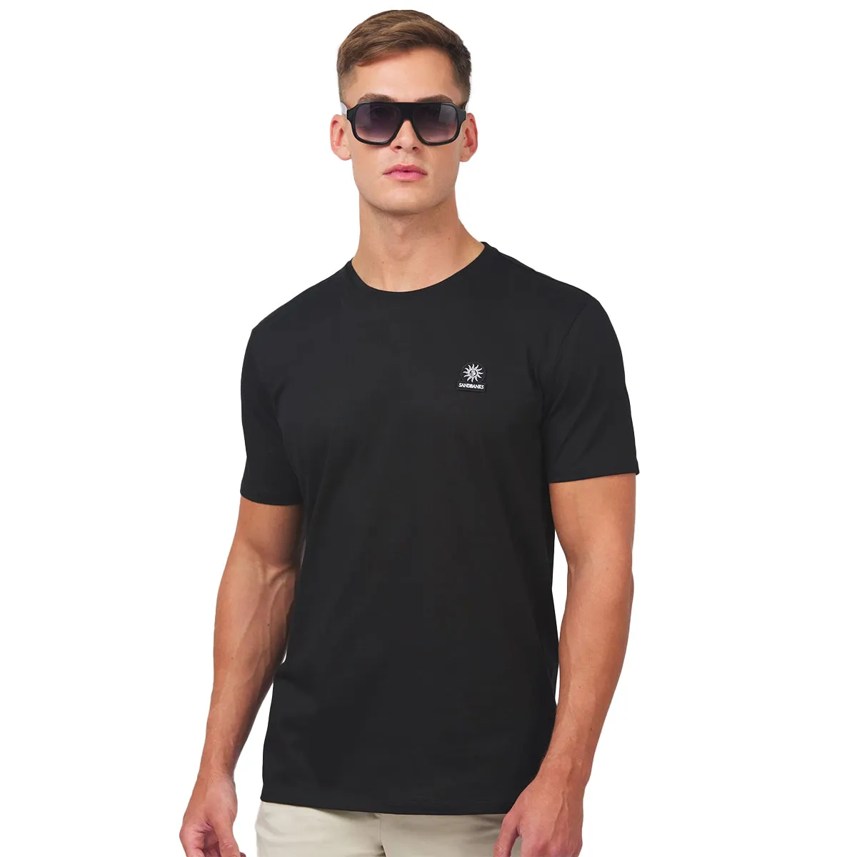 Black Badge Logo Cotton T-Shirt