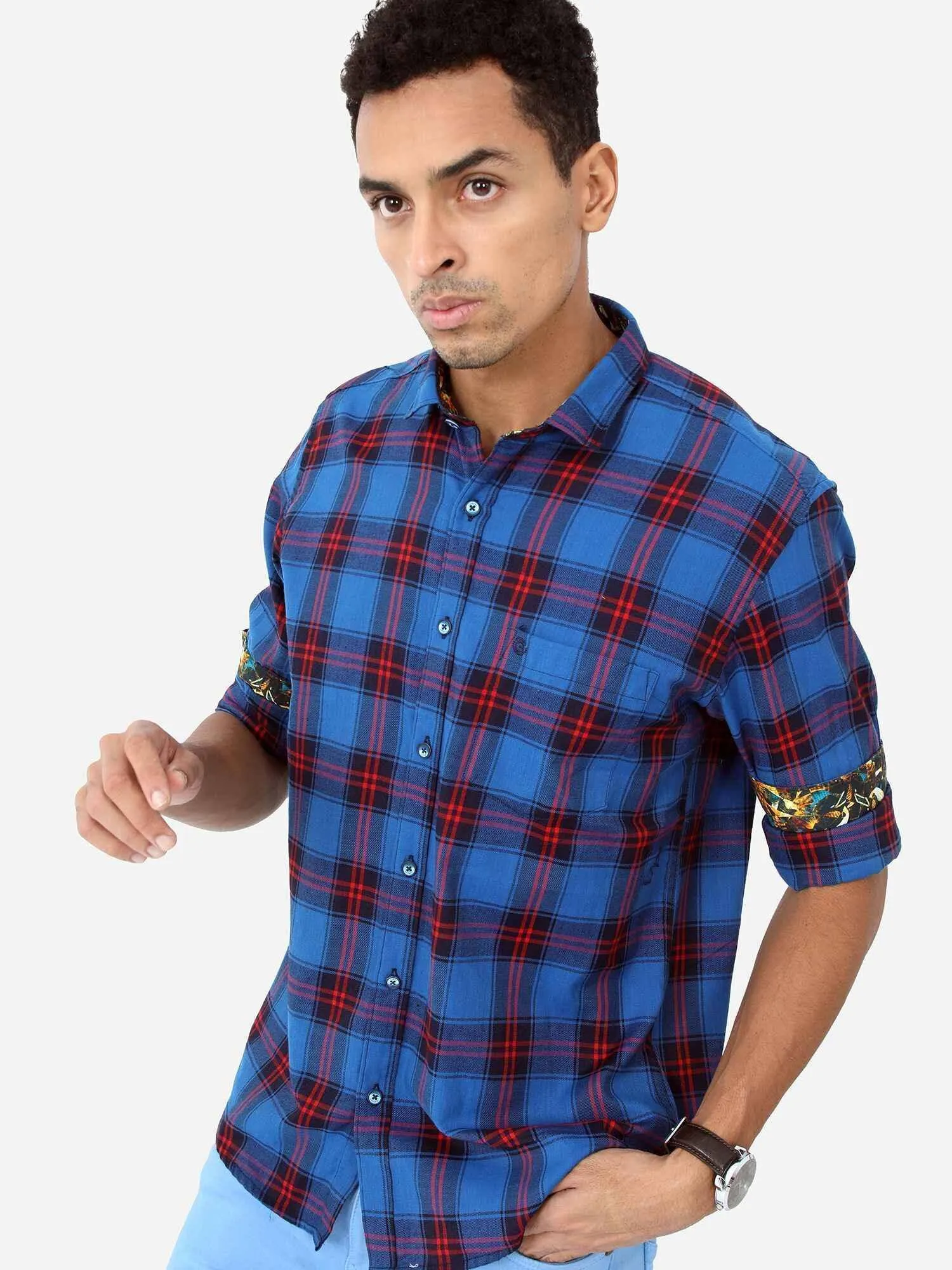 Blue Checkered Shirt