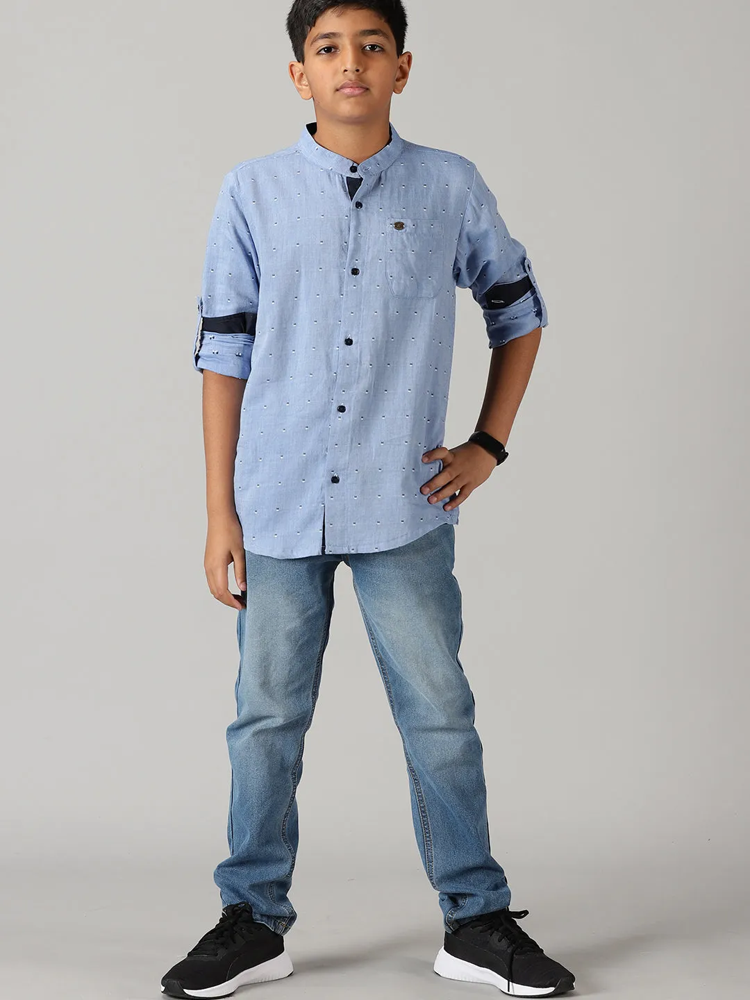 Boys Full Sleeve Kurta Shirt