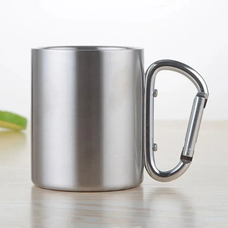 Carabiner Hook Camping Stainless Steel Cup