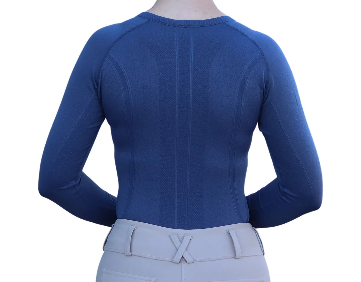 Chic Athletic Long Sleeve Shirt - Navy