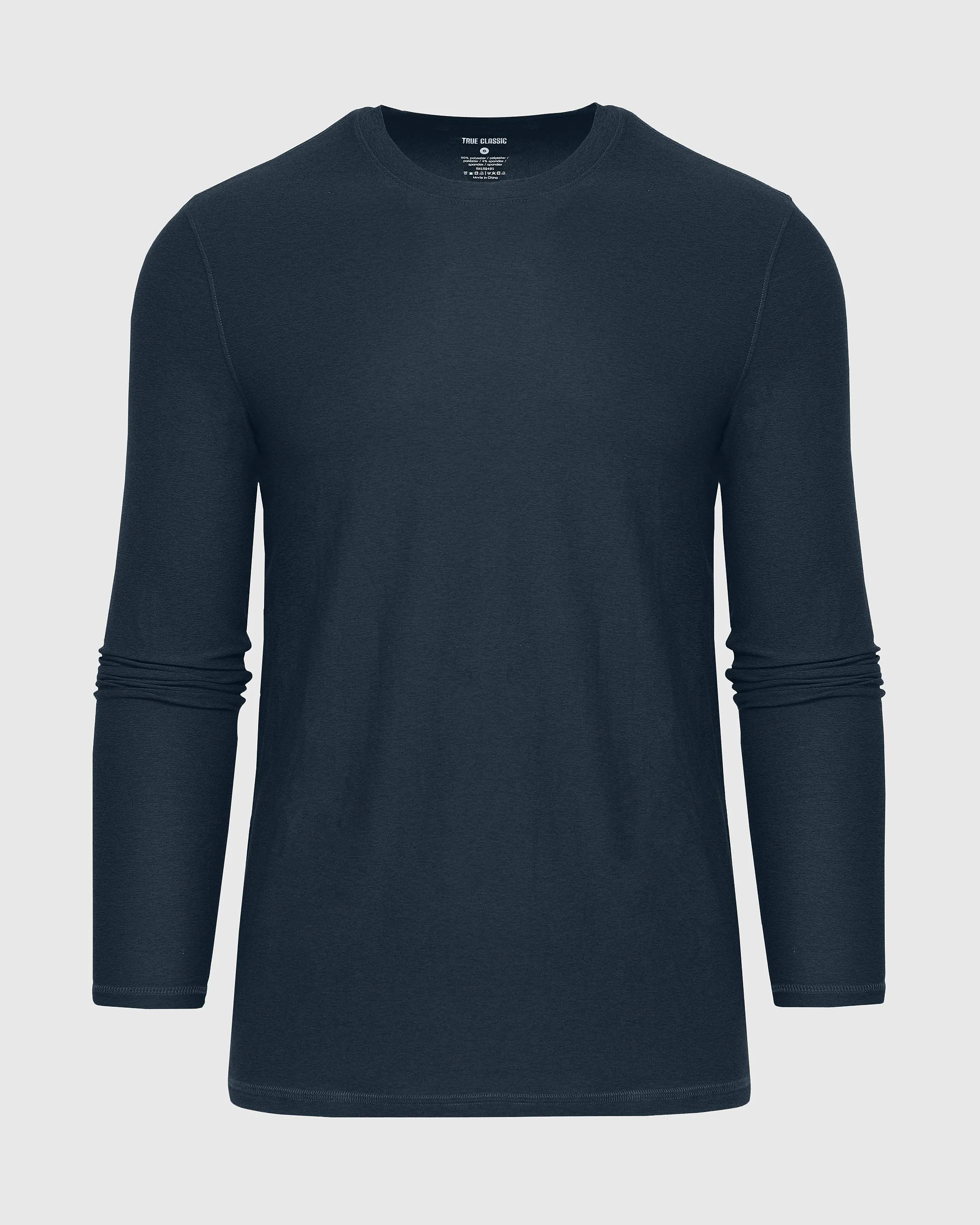 Dark Heather Fiord Active Long Sleeve Crew T-Shirt