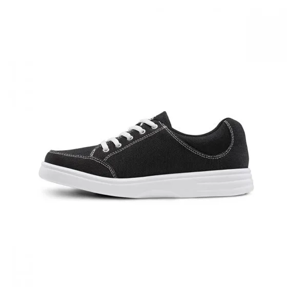 Dr. Comfort Women's Casual Diabetic Sneaker - Riley - Midnight BW