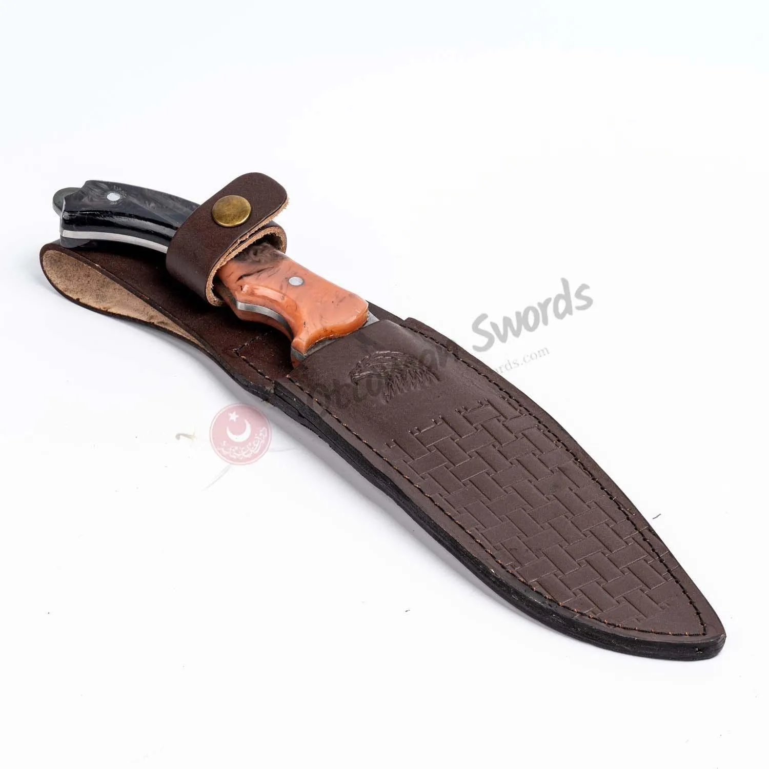 Fixed Blade Epoxy Handle Hunting Knife Puppy