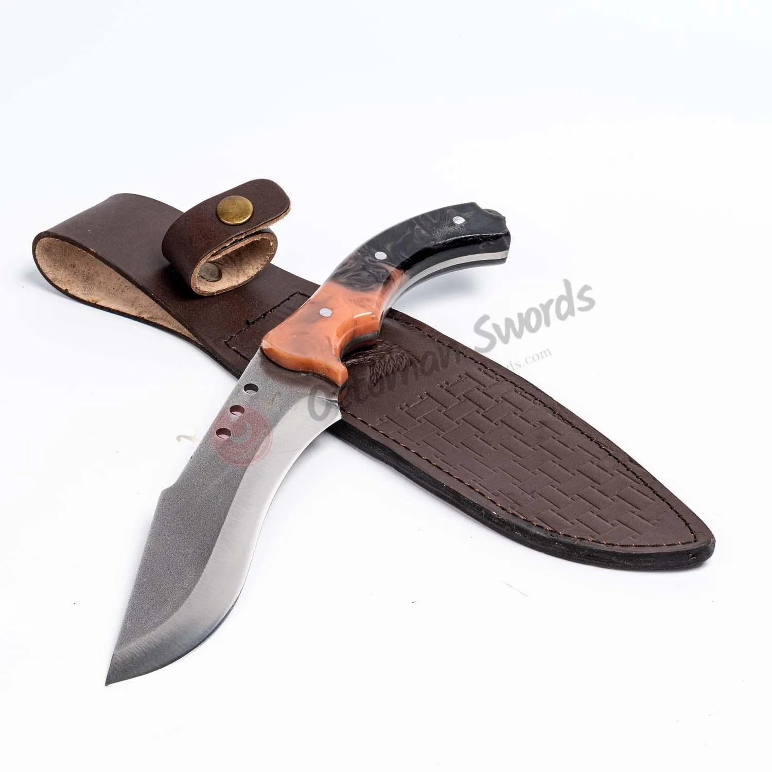 Fixed Blade Epoxy Handle Hunting Knife Puppy