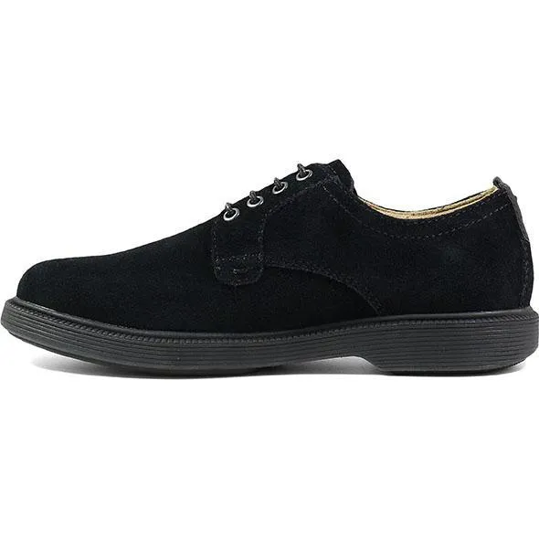 Florsheim Kids Boy's Sapacush Plain Toe Ox Black Suede (Sizes 1-3)