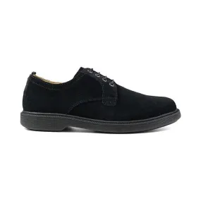 Florsheim Kids Boy's Sapacush Plain Toe Ox Black Suede (Sizes 1-3)