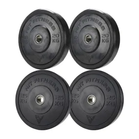 Hit Fitness Black Bumper Plates Bundle | 20kg & 25kg