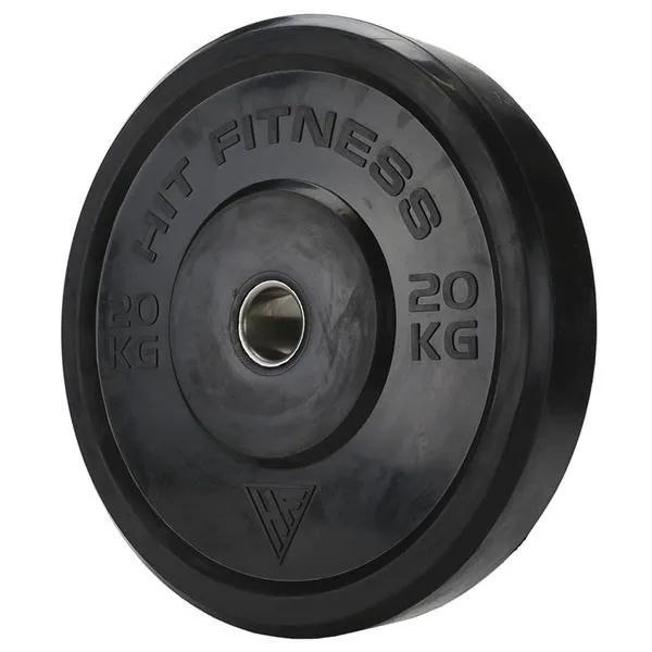 Hit Fitness Black Bumper Plates Bundle | 20kg & 25kg