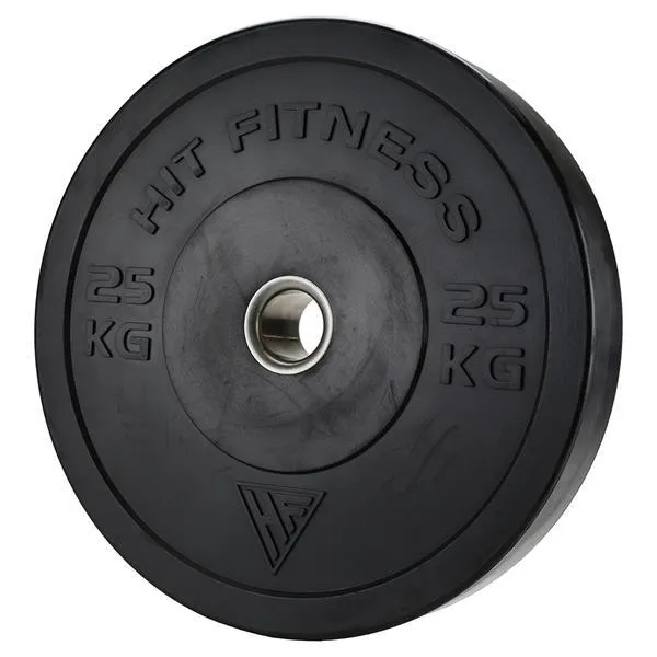 Hit Fitness Black Bumper Plates Bundle | 20kg & 25kg