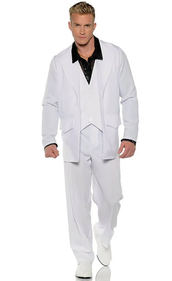 Hustle Mens Plus Size Saturday Night Fever Disco Costume