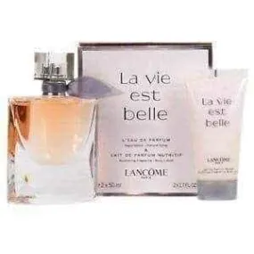 Lancome La Vie Est Belle L'Eau de Parfum Gift Set 50ml Spray   50ml Body Lotion