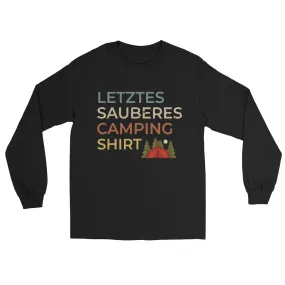 Letztes sauberes Camping Shirt - Herren Longsleeve