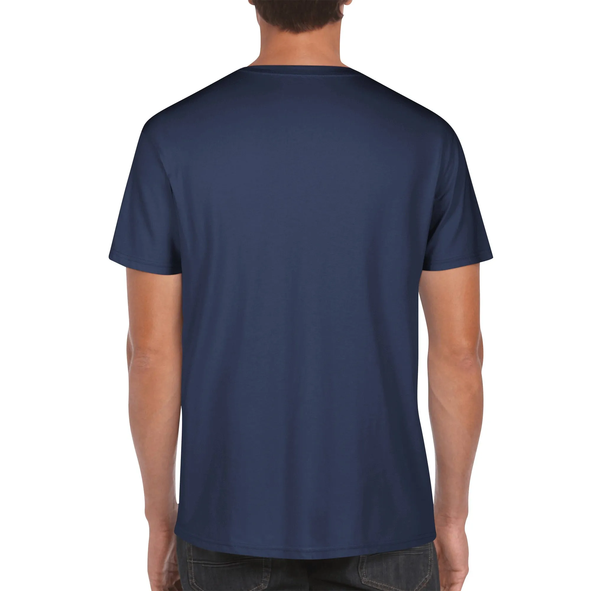 Men's Cotton Front Back Printing T Shirt