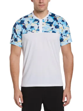 Men's Performance Print Tennis Henley