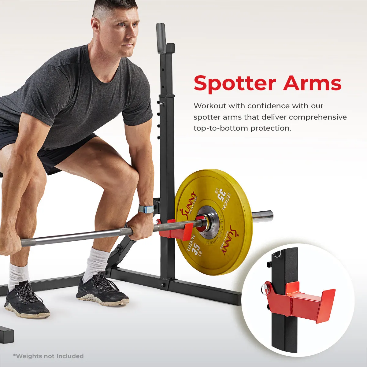 Multifunctional Adjustable Bench Press Squat Rack