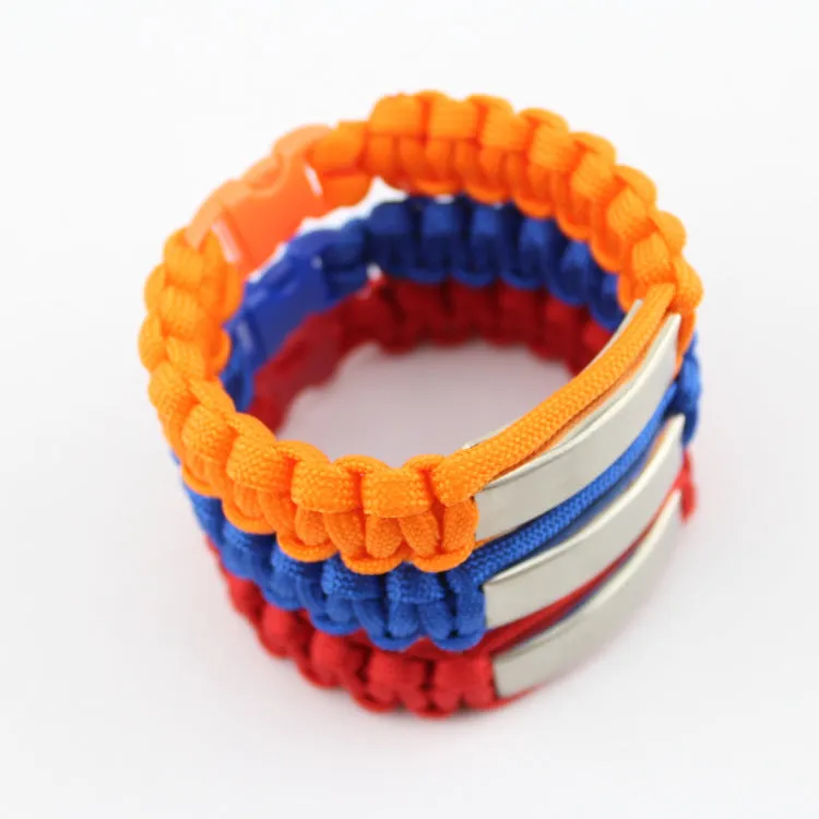 New Survival Paracord Bracelet for Men Camping Hiking Buckle