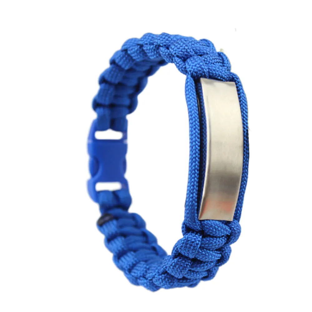 New Survival Paracord Bracelet for Men Camping Hiking Buckle