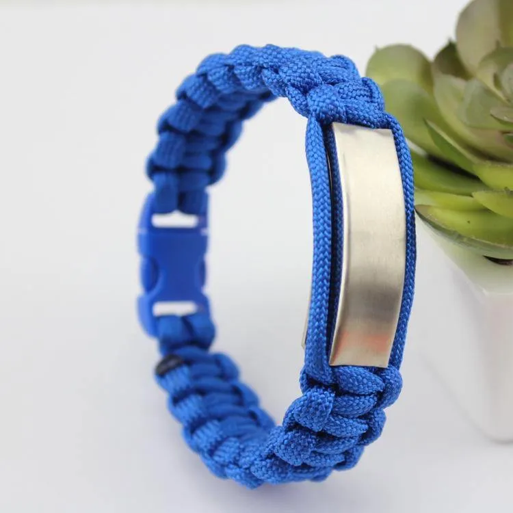 New Survival Paracord Bracelet for Men Camping Hiking Buckle