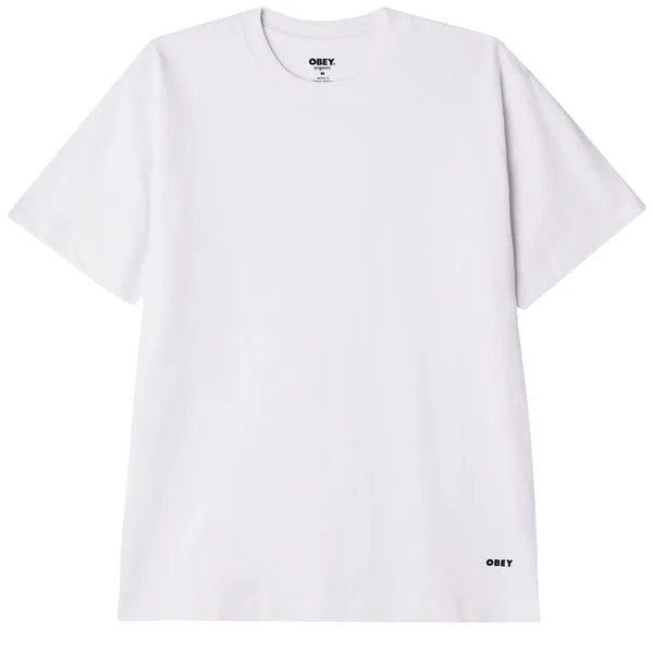 Obey Standard Organic 2 Pack T-Shirts - White