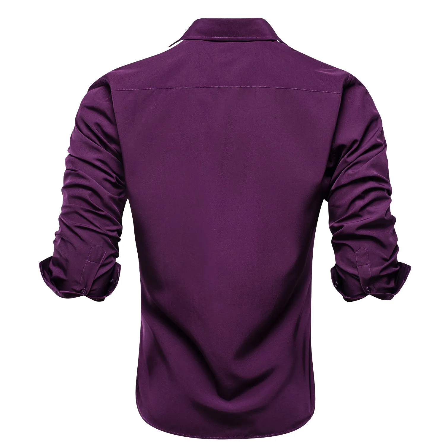 Orchid Purple Stretch Men's Long Sleeve Shirt