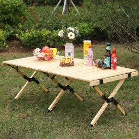 Outdoor Folding Durable Wood Table