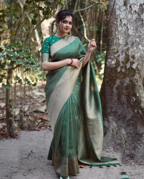 Party Wear Soft Lichi Silk Saree For Women's