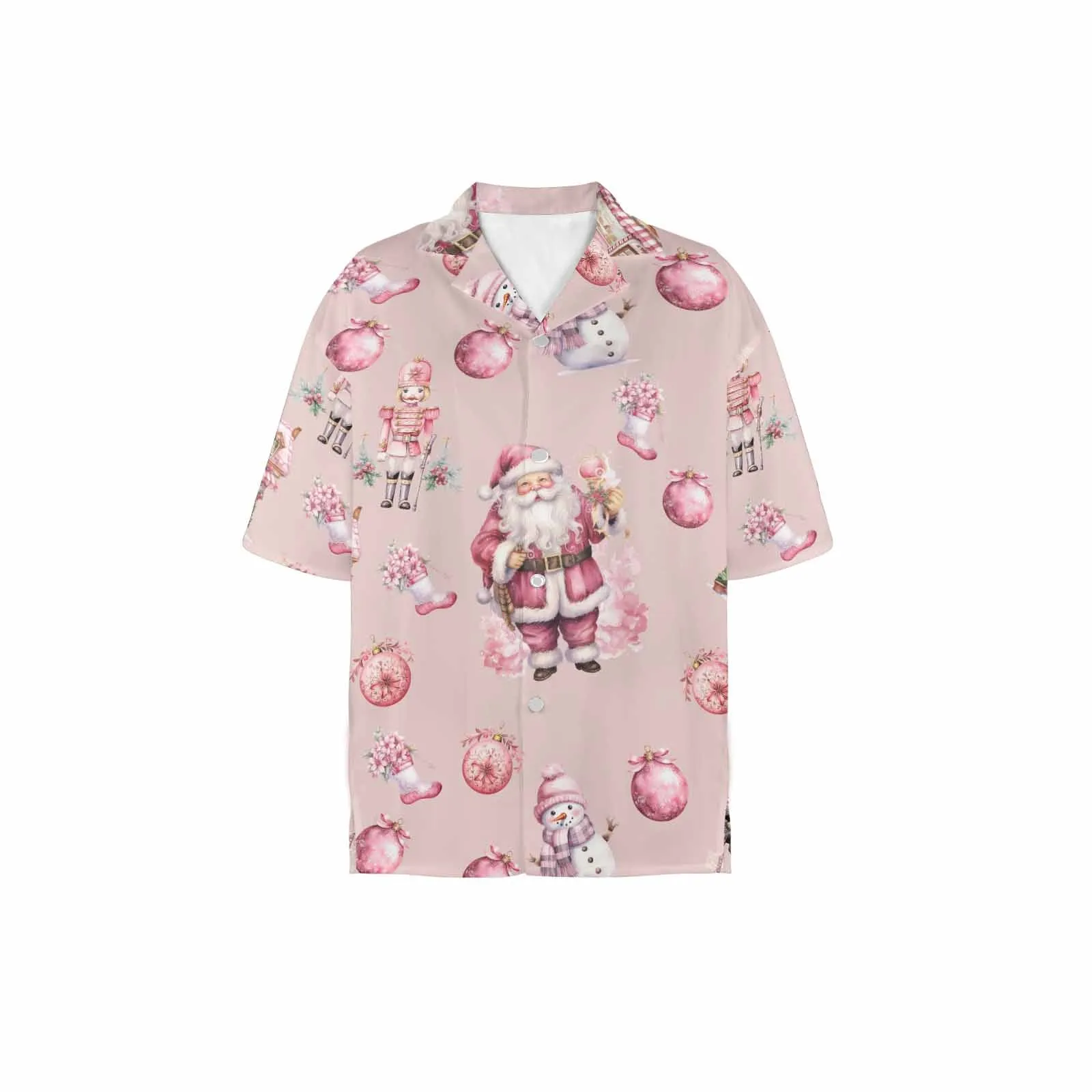 Pink Christmas Women's  Hawaiian Shirt