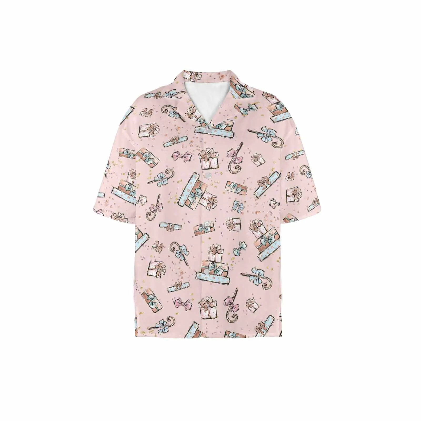 Pink Christmas  Women's Hawaiian Shirt