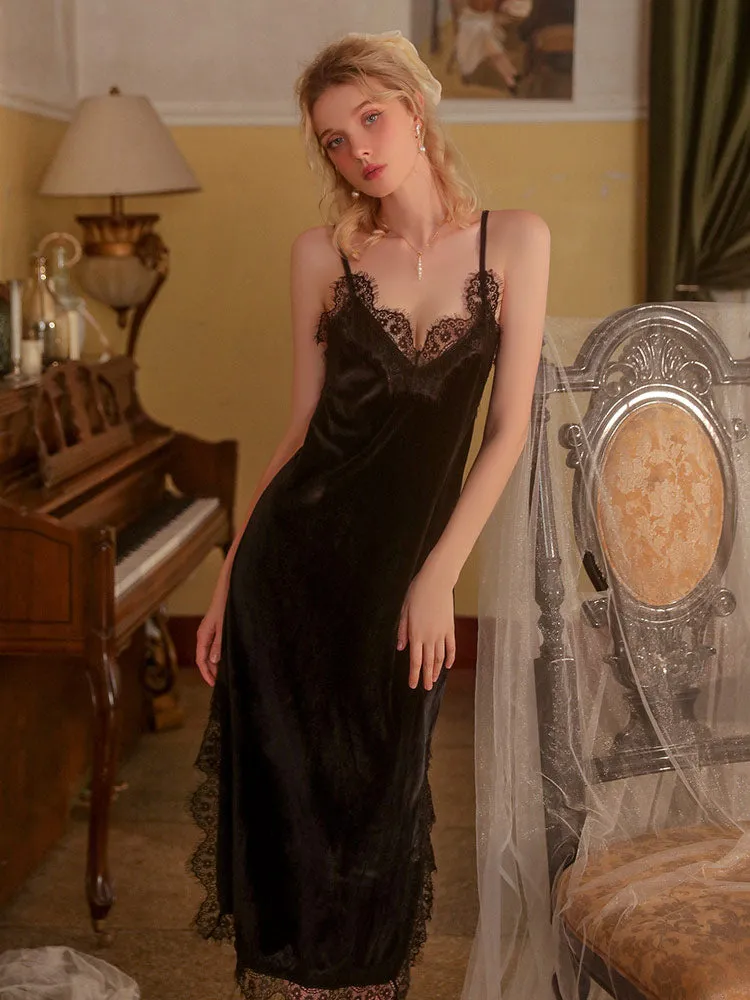 Sensual Lace Sheer Temptation Nightgown Robe