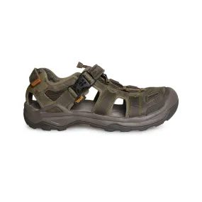 Teva Omnium 2 Leather Dark Olive Sandals - Men's