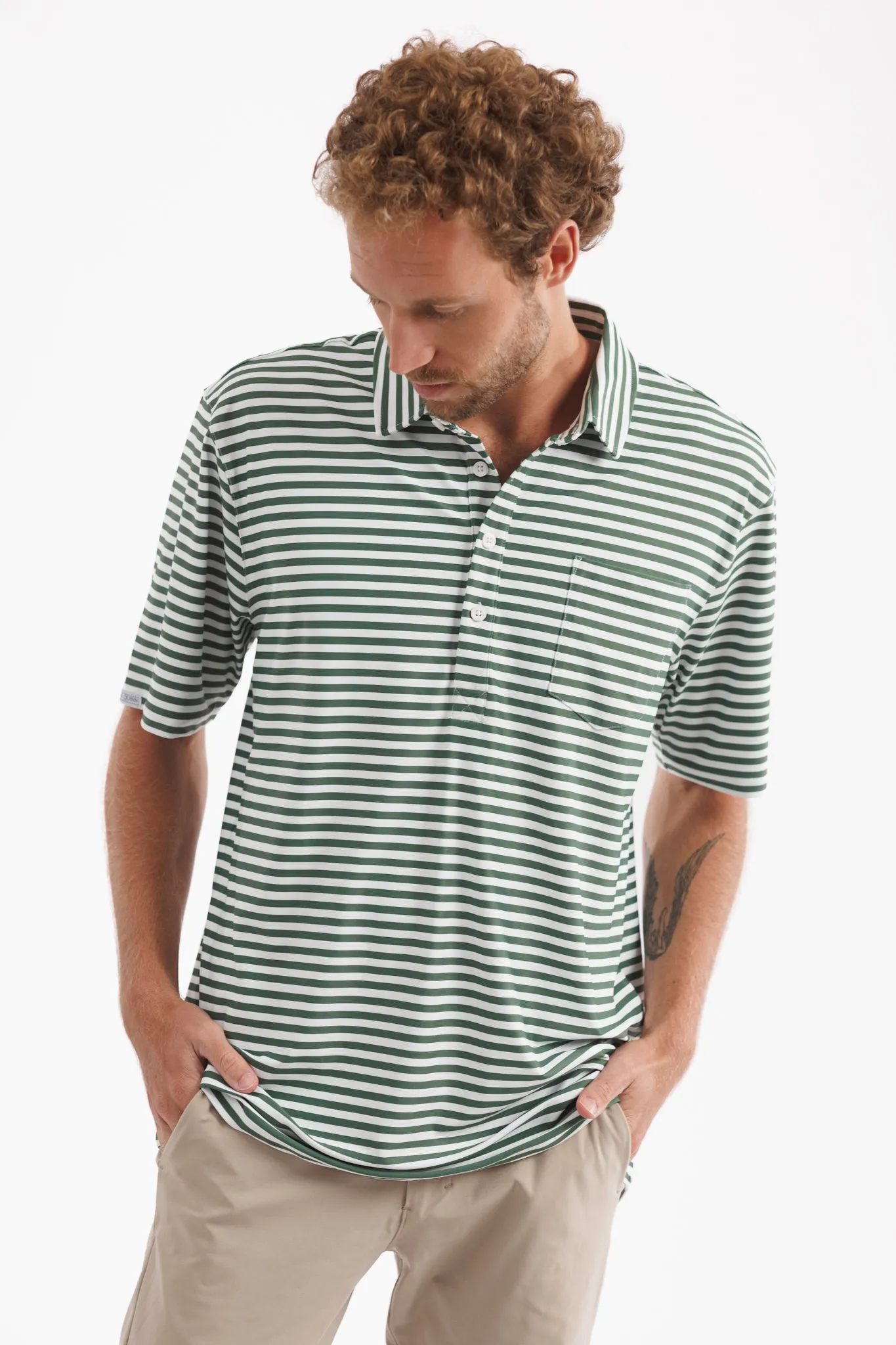 The Eastwood Polo - Fairway Stripe