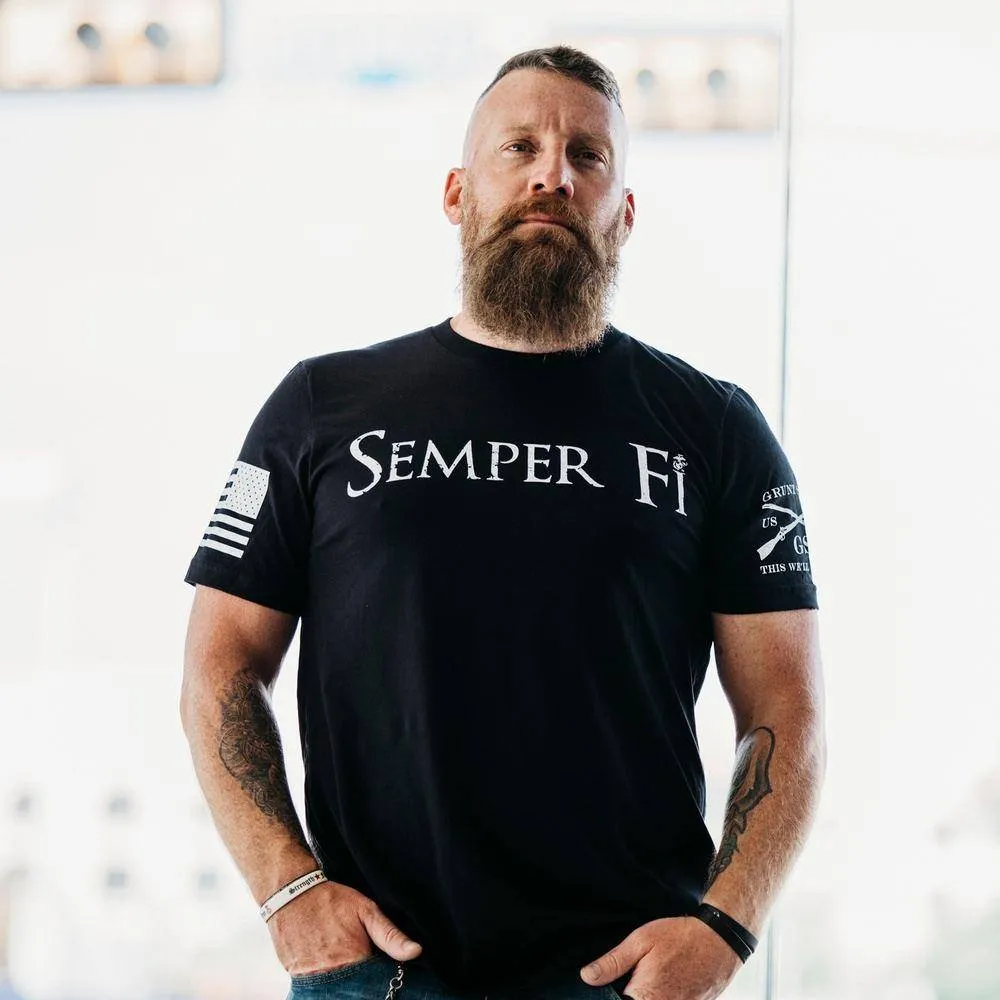 USMC - Semper Fi T-Shirt - Black