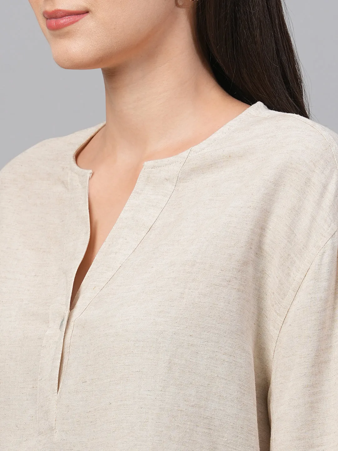 Women's Natural1 Viscose Linen Regular Fit Blouse