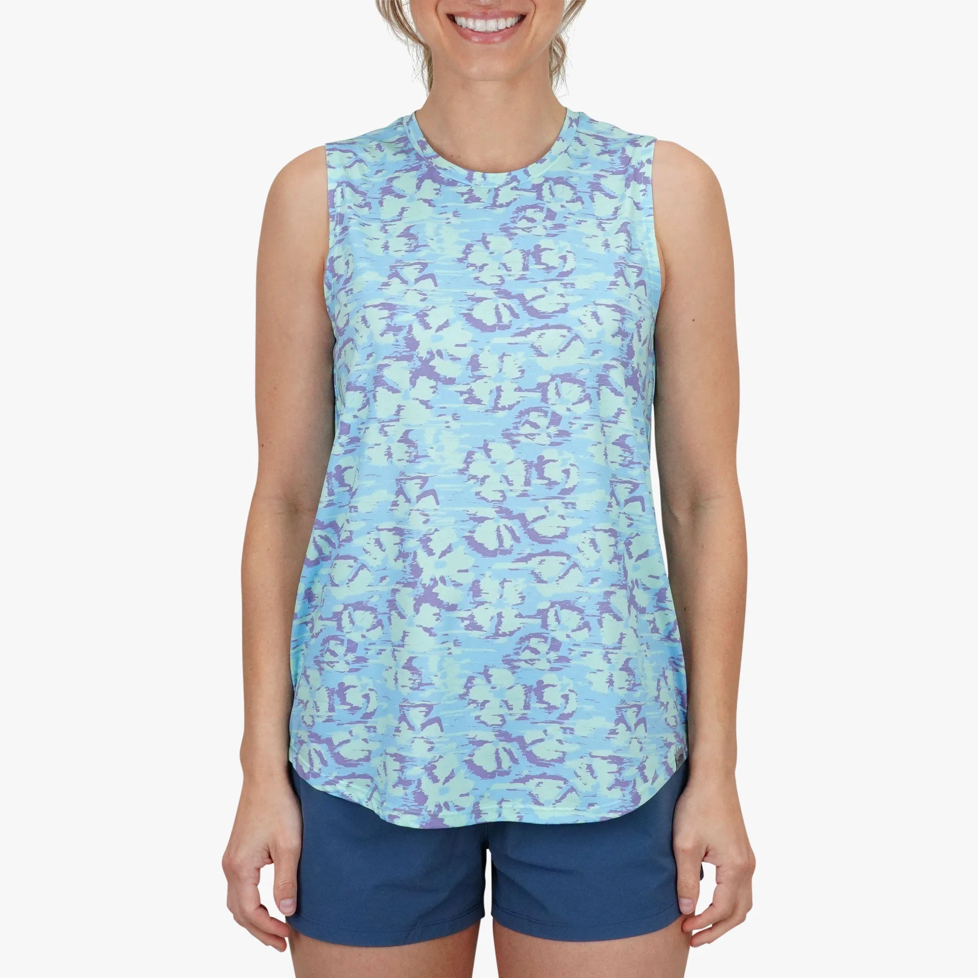 Women's Sandbar UVX Sun Protection Tank | Moonlight Jade